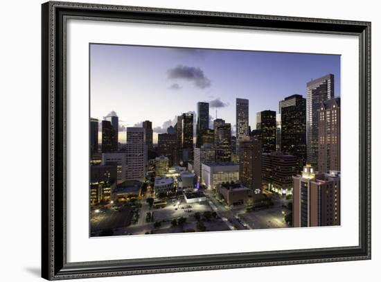 Downtown City Skyline, Houston, Texas, United States of America, North America-Gavin-Framed Photographic Print