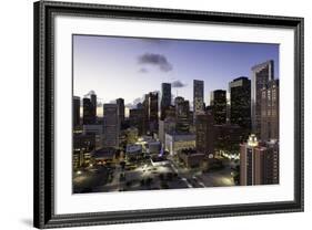 Downtown City Skyline, Houston, Texas, United States of America, North America-Gavin-Framed Photographic Print