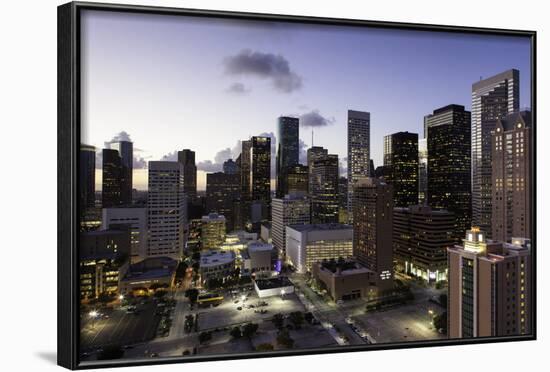 Downtown City Skyline, Houston, Texas, United States of America, North America-Gavin-Framed Photographic Print