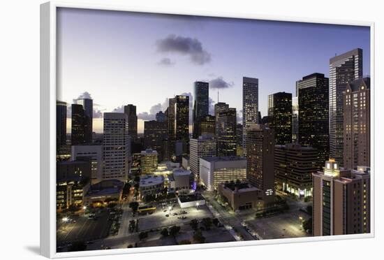 Downtown City Skyline, Houston, Texas, United States of America, North America-Gavin-Framed Photographic Print