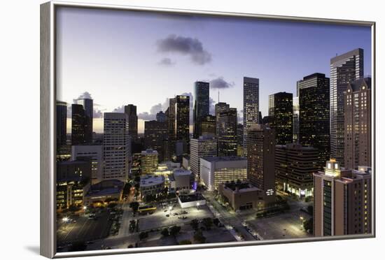 Downtown City Skyline, Houston, Texas, United States of America, North America-Gavin-Framed Photographic Print