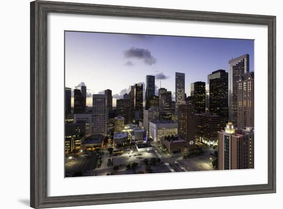 Downtown City Skyline, Houston, Texas, United States of America, North America-Gavin-Framed Photographic Print