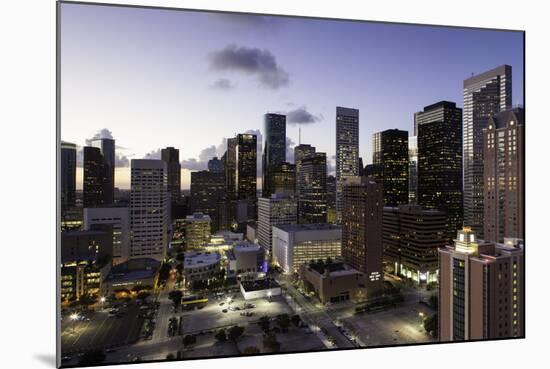 Downtown City Skyline, Houston, Texas, United States of America, North America-Gavin-Mounted Photographic Print