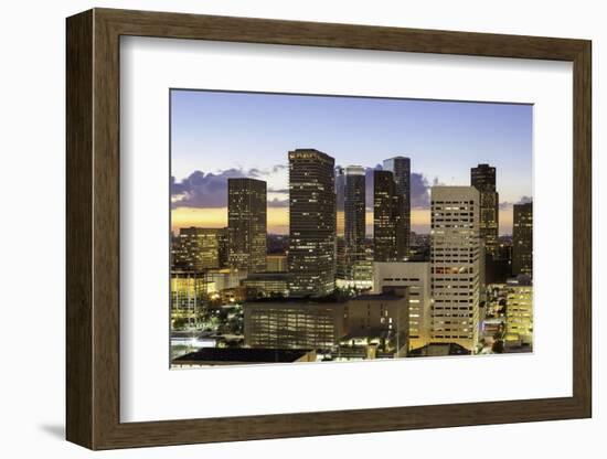 Downtown City Skyline, Houston, Texas, United States of America, North America-Gavin-Framed Photographic Print