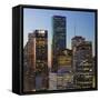 Downtown City Skyline, Houston, Texas, Usa-Gavin Hellier-Framed Stretched Canvas