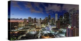 Downtown City Skyline, Houston, Texas, Usa-Gavin Hellier-Stretched Canvas