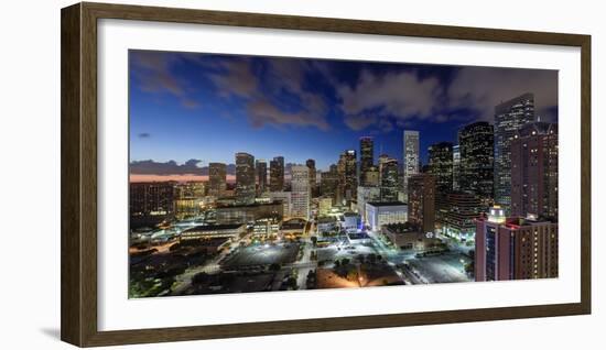 Downtown City Skyline, Houston, Texas, Usa-Gavin Hellier-Framed Photographic Print