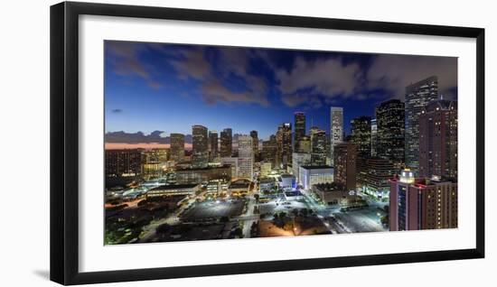 Downtown City Skyline, Houston, Texas, Usa-Gavin Hellier-Framed Photographic Print