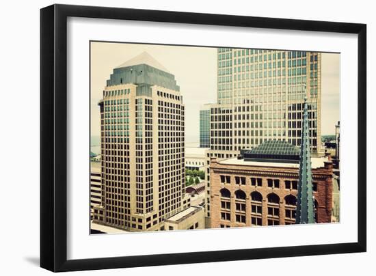 Downtown Cleveland-benkrut-Framed Photographic Print