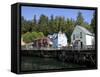 Downtown Creek Street, Ketchikan, Alaska, Usa-Savanah Stewart-Framed Stretched Canvas