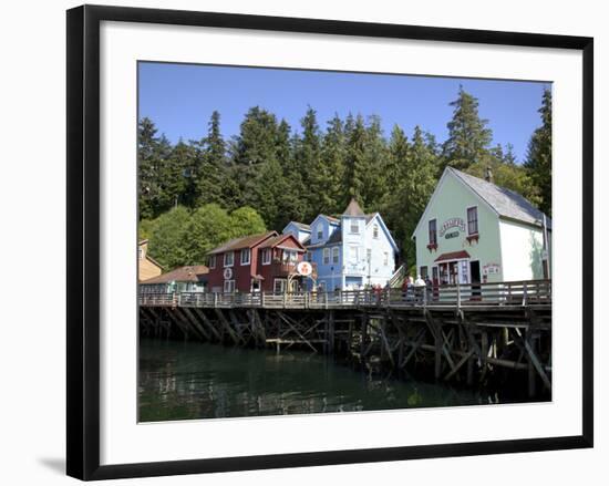Downtown Creek Street, Ketchikan, Alaska, Usa-Savanah Stewart-Framed Photographic Print