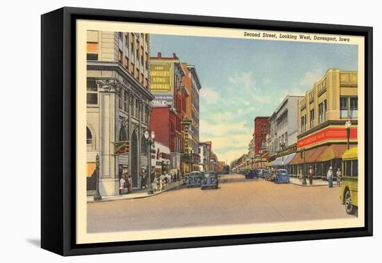 Downtown Davenport-null-Framed Stretched Canvas