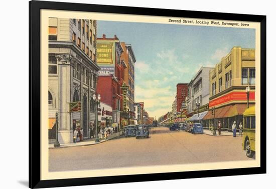 Downtown Davenport-null-Framed Art Print