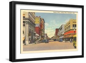 Downtown Davenport-null-Framed Art Print