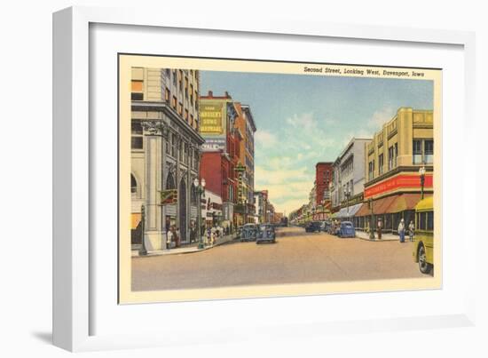 Downtown Davenport-null-Framed Art Print