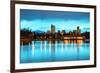 Downtown Denver Colorado Dusk-null-Framed Premium Giclee Print