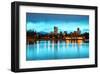 Downtown Denver Colorado Dusk-null-Framed Art Print