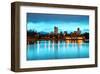 Downtown Denver Colorado Dusk-null-Framed Art Print