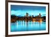 Downtown Denver Colorado Dusk-null-Framed Art Print