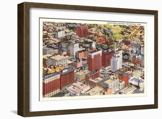 Downtown Des Moines, Iowa-null-Framed Art Print