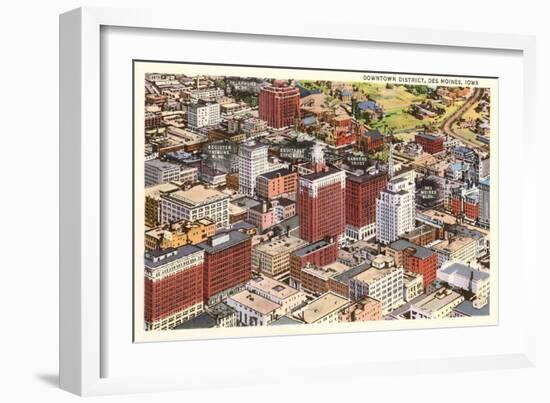 Downtown Des Moines, Iowa-null-Framed Art Print