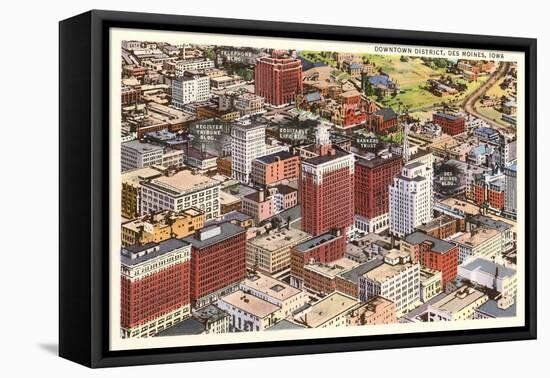 Downtown Des Moines, Iowa-null-Framed Stretched Canvas