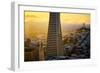 Downtown Detail and Golden Light, San Francisco, Cityscape, Urban View-Vincent James-Framed Photographic Print