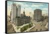 Downtown Detroit, Michigan-null-Framed Stretched Canvas