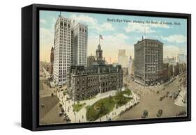 Downtown Detroit, Michigan-null-Framed Stretched Canvas