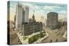 Downtown Detroit, Michigan-null-Stretched Canvas