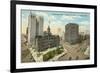 Downtown Detroit, Michigan-null-Framed Premium Giclee Print