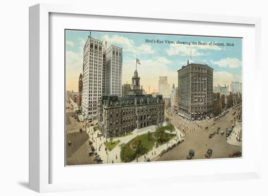 Downtown Detroit, Michigan-null-Framed Art Print