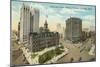 Downtown Detroit, Michigan-null-Mounted Art Print