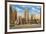 Downtown Detroit, Michigan-null-Framed Premium Giclee Print