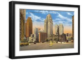 Downtown Detroit, Michigan-null-Framed Art Print