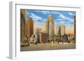 Downtown Detroit, Michigan-null-Framed Art Print