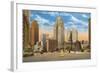 Downtown Detroit, Michigan-null-Framed Art Print