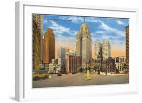 Downtown Detroit, Michigan-null-Framed Art Print