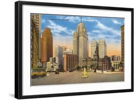 Downtown Detroit, Michigan-null-Framed Art Print