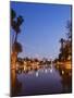 Downtown District Skyscrapers Located Behind Echo Park Lake, Los Angeles, California, USA-Kober Christian-Mounted Photographic Print