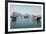 Downtown Doha with its Impressive Skyline of Skyscrapers and Authentic Dhows in the Bay-Matt-Framed Photographic Print