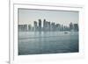 Downtown Doha with its Impressive Skyline of Skyscrapers, Doha, Qatar, Middle East-Matt-Framed Photographic Print