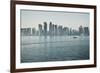 Downtown Doha with its Impressive Skyline of Skyscrapers, Doha, Qatar, Middle East-Matt-Framed Photographic Print