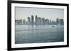 Downtown Doha with its Impressive Skyline of Skyscrapers, Doha, Qatar, Middle East-Matt-Framed Photographic Print