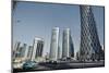 Downtown Doha with its Impressive Skyline of Skyscrapers, Doha, Qatar, Middle East-Matt-Mounted Photographic Print