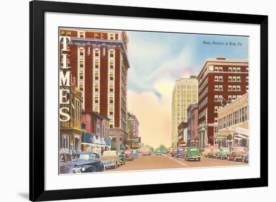 Downtown Erie, Pennsylvania-null-Framed Premium Giclee Print