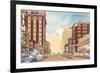 Downtown Erie, Pennsylvania-null-Framed Premium Giclee Print