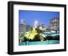 Downtown Evening Lighting, Tulsa, Oklahoma-Mark Gibson-Framed Photographic Print