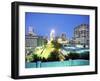 Downtown Evening Lighting, Tulsa, Oklahoma-Mark Gibson-Framed Photographic Print