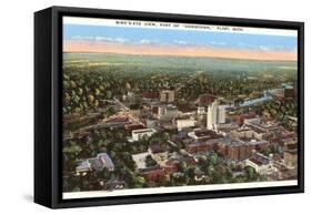 Downtown Flint, Michigan-null-Framed Stretched Canvas